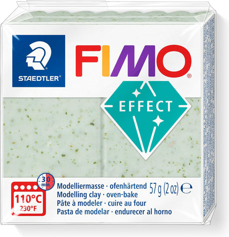 A package of Staedtler FIMO Effect botanical spinach oven-bake modelling clay, 57g (2 oz).