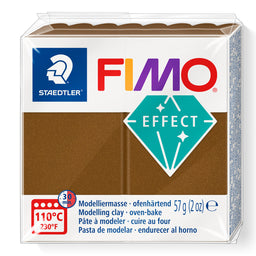 A package of Staedtler FIMO Effect Metallic Antique Bronze oven-bake modelling clay, 57g (2 oz).