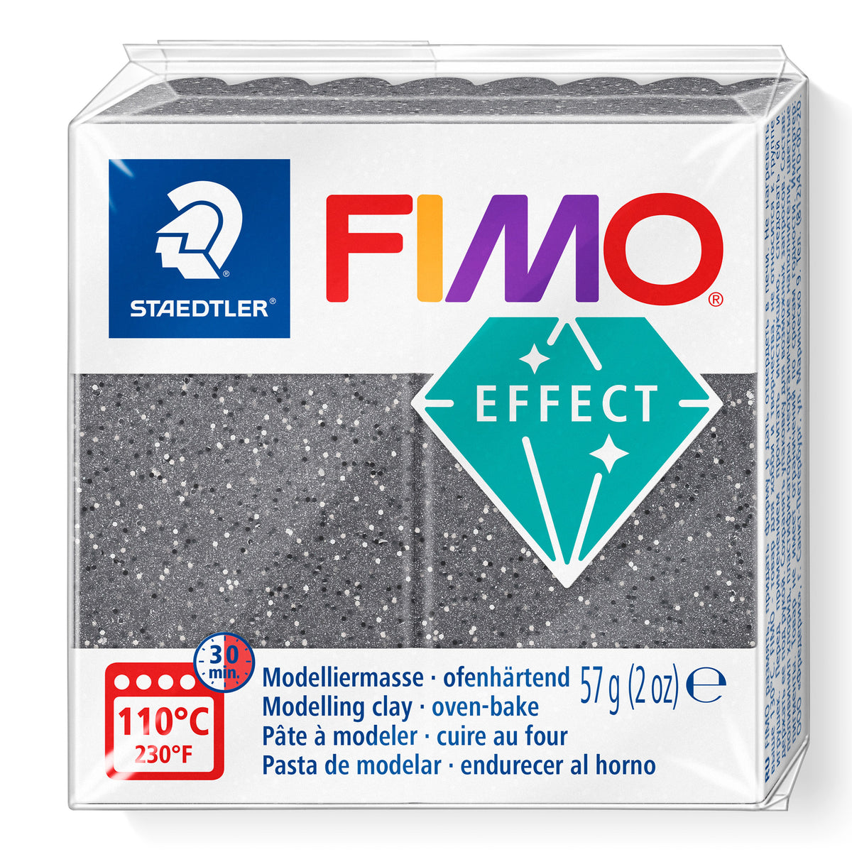 A package of Staedtler FIMO Effect Stone Granite oven-bake modelling clay, 57g (2 oz).