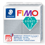 A package of Staedtler FIMO Effect Metallic Silver oven-bake modelling clay, 57g (2 oz).