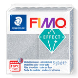 A package of Staedtler FIMO Effect Glitter Silver oven-bake modelling clay, 57g (2 oz).