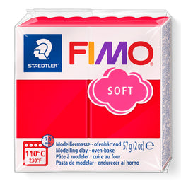 A package of FIMO Indian Red Soft clay by Staedtler on a clean white background.
