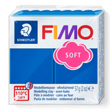 FIMO pacific blue soft modelling clay package on a white background