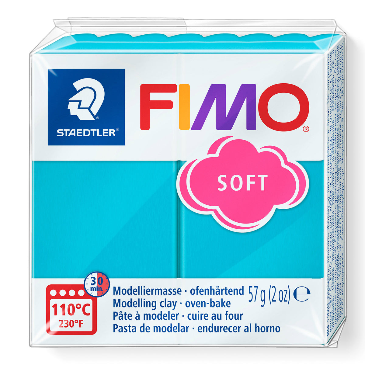 A package of Staedtler FIMO Peppermint Soft modelling clay, 57g (2 oz)