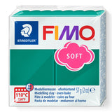 FIMO soft emerald modelling clay package 57g on a white background