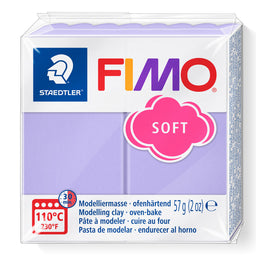 A package of Staedtler FIMO pastel lilac Soft oven-bake modelling clay, 57g (2 oz) on a clean white background.