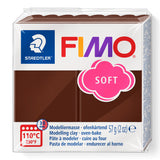 FIMO chocolate coloured soft modelling clay package 57g on a white background