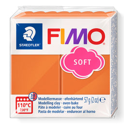 A package of Staedtler FIMO Cognac coloured Soft clay in a clear plastic wrapper.