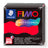 A package of True Red Coloured FIMO Professional oven-bake modelling clay by Staedtler, 57g (2 oz).
