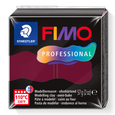 A package of Bordeaux Coloured FIMO Professional oven-bake modelling clay by Staedtler, 57g (2 oz).