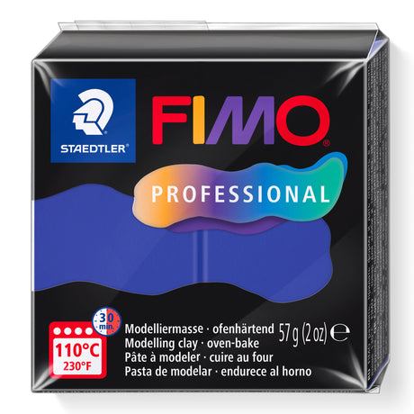 A package of Royal Blue Coloured FIMO Professional oven-bake modelling clay by Staedtler, 57g (2 oz).