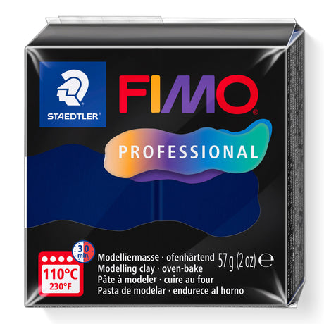 A package of Navy Blue Coloured FIMO Professional oven-bake modelling clay by Staedtler, 57g (2 oz).