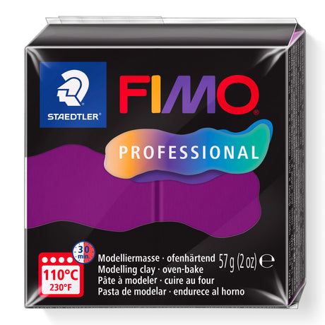A package of Violet Coloured FIMO Professional oven-bake modelling clay by Staedtler, 57g (2 oz).