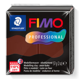A package of Chocolate Coloured FIMO Professional oven-bake modelling clay by Staedtler, 57g (2 oz).