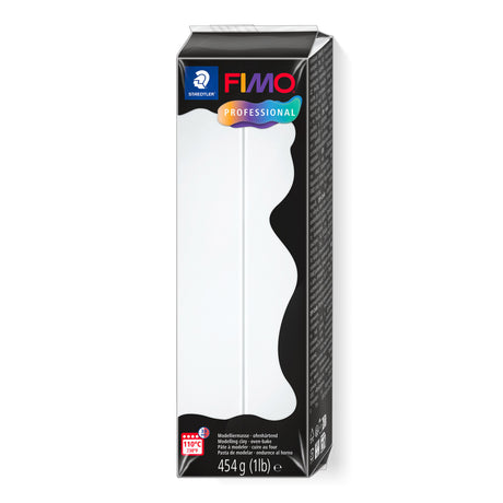FIMO white professional modelling clay packaging on a white background