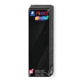 A 454g (1lb) pack of FIMO Professional modeling clay in black, shown in its retail packaging against a plain white background.