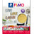 FIMO Stredtler 10-piece metallic leaf metal in gold, shown in its retail packaging with instructions and product examples.