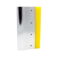 Screen printing squeegee with an aluminium handle