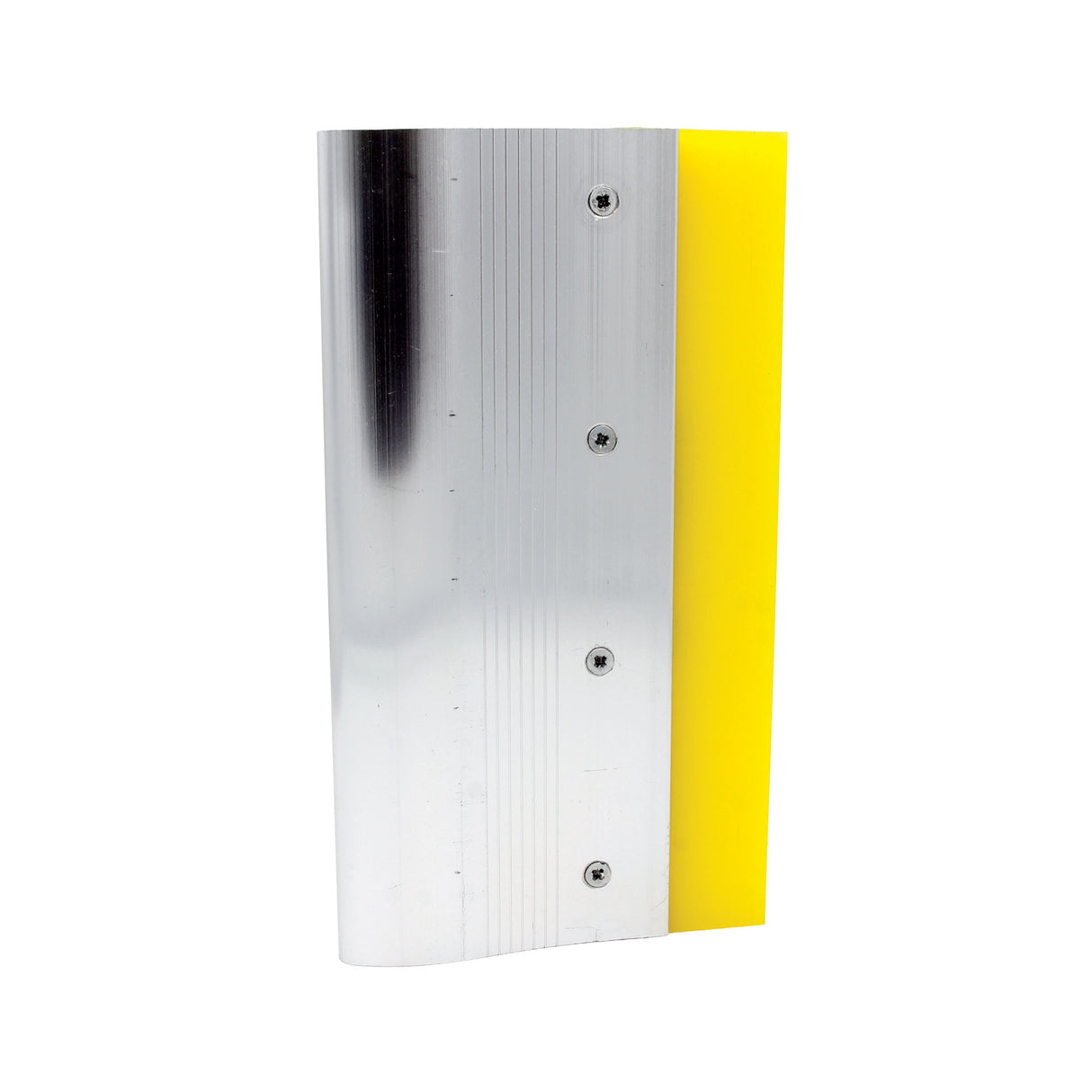 Screen printing squeegee with an aluminium handle