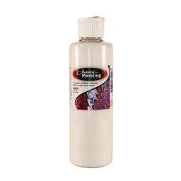 A bottle of Jacquard Marbling Floating Paint White