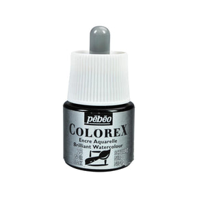 Pebeo Colorex watercolor paint bottle with dropper on a white background