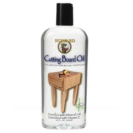 Bottle of Howard Cutting Board Oil on a white background