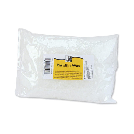 Pack of Jacquard paraffin wax with a visible label on a white background