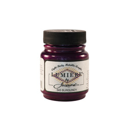 Jacquard Lumiere Metallic Pearlescent Acrylic Paints for Fabric Burgundy.