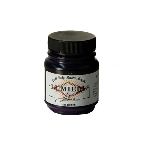 Jacquard Lumiere Metallic Pearlescent Acrylic Paints for Fabric Grape