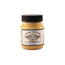Jacquard Lumiere Metallic Pearlescent Acrylic Paints for Fabric Brass.