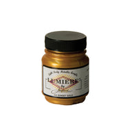 Jacquard Lumiere Metallic Pearlescent Acrylic Paints for Fabric Sunset Gold.