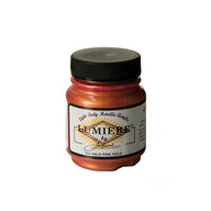 Jacquard Lumiere Metallic Pearlescent Acrylic Paints for Fabric Halo Pink Gold.