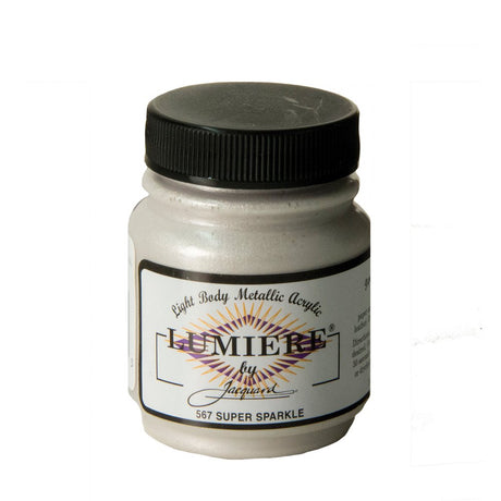 Jacquard Lumiere Metallic Pearlescent Acrylic Paints for Fabric Super Sparkle.