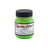A jar of Jacquard Dye-Na-Flow fabric liquid paint in 818 Chartreuse colour, intended for use on natural and synthetic fabrics