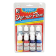 dya-na-flow fabric paint 8 pack od different colours in a blister pack on a white background