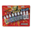 I packet with 9 airbrush opaque paints from Jacquard on a white background