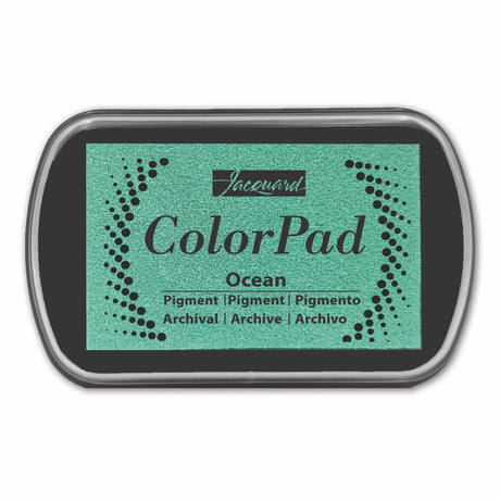 A Ocean Green Jacquard pigment color ink pad