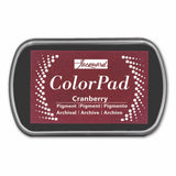 A Cranberry Jacquard pigment color ink pad