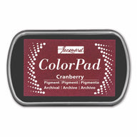 A Cranberry Jacquard pigment color ink pad