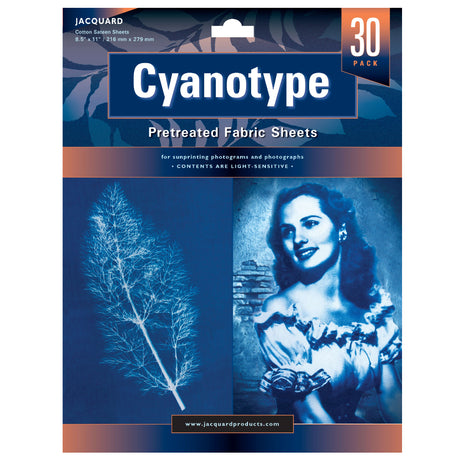 Jacquard Cyanotype Pre-treated Sheets | Sun Print Paper (10 or 30 Pack)