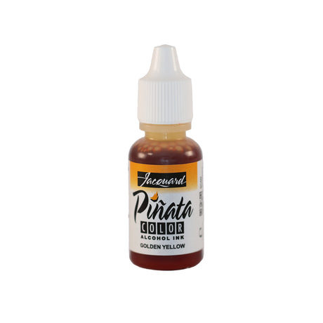 Small Bottle of Jacquard Pinata Colour Alcohol Ink Golden Yellow.