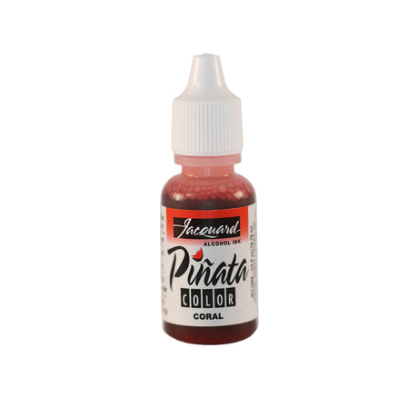 Small Bottle of Jacquard Pinata Colour Alcohol Ink Coral.