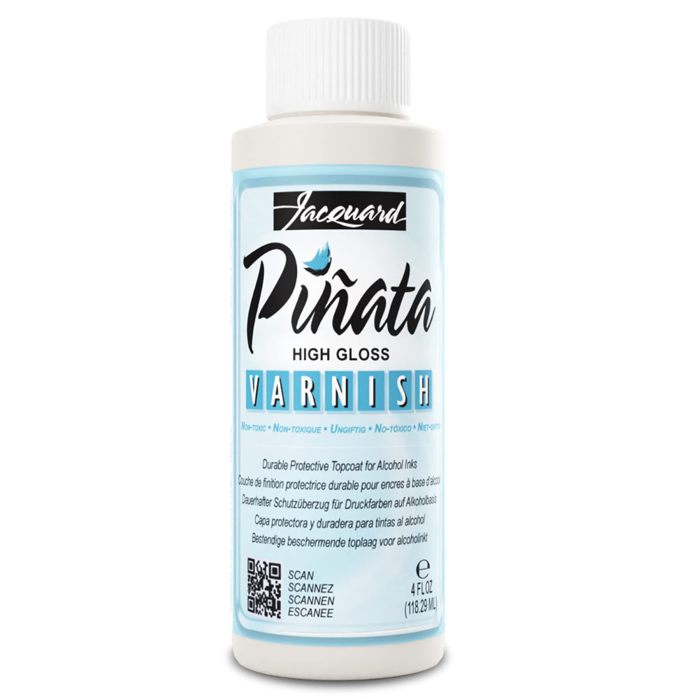 Jacquard Pinata high gloss varnish bottle on a white background