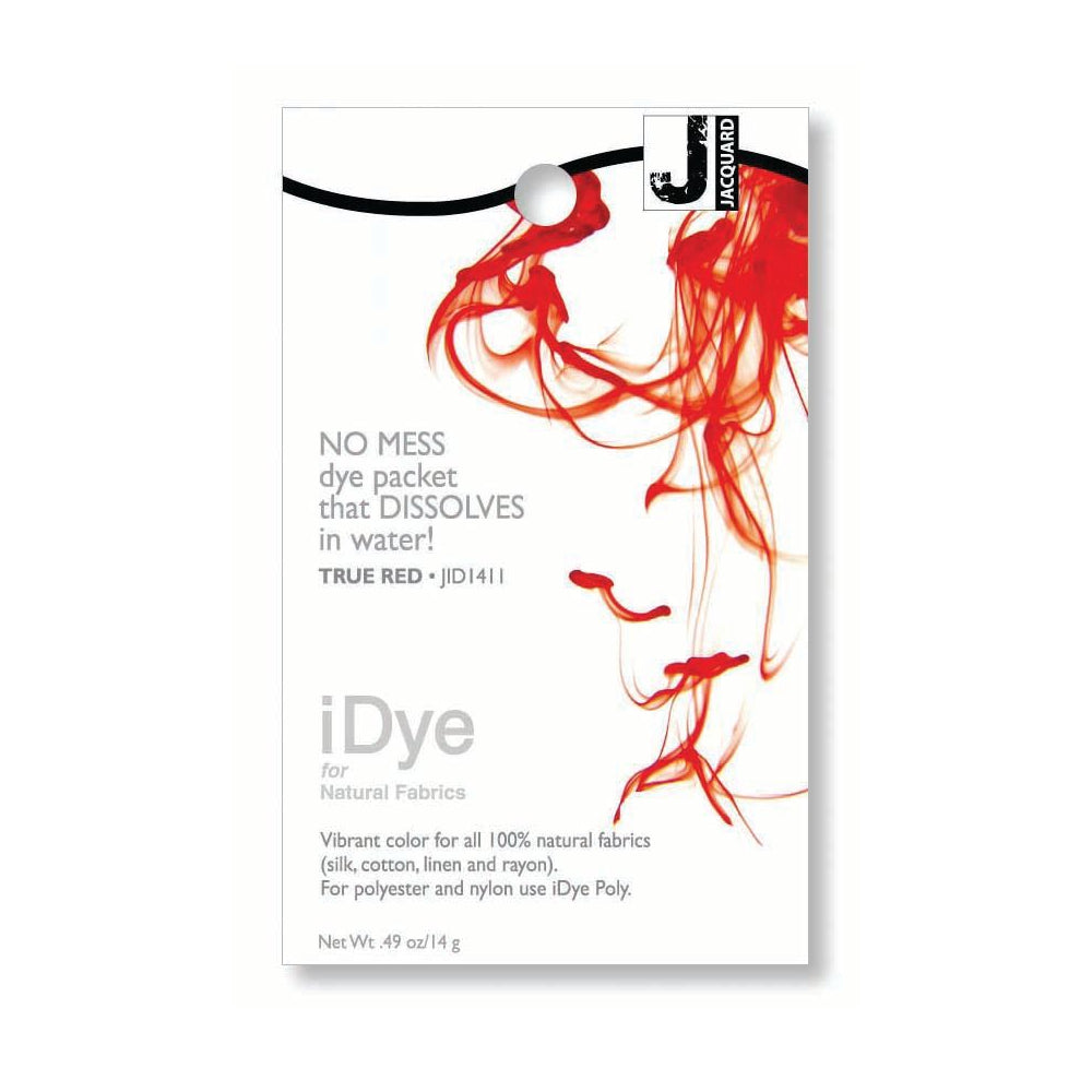 Jacquard iDye Natural Fabric Dye packet True Red JID1411