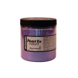 A jar of Jacquard Pearl Ex Mica Powder Pigment 688 Misty Lavender colour 14 grams