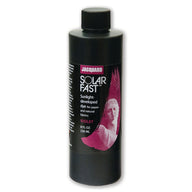 A bottle of Jacquard Solarfast Sunlight (UV) Dye Violet