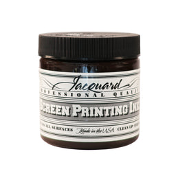Jar of Jacquard Screen Printing Ink Brown colour