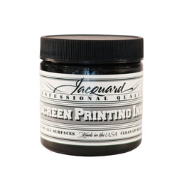Jar of Jacquard Screen Printing Ink Black colour