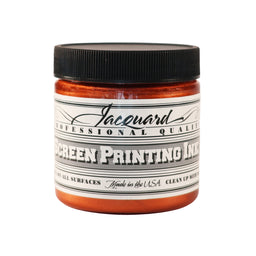 Jar of Jacquard Screen Printing Ink Copper colour.