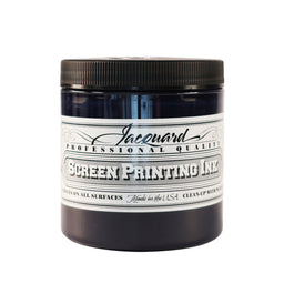 A jar of Jacquard Professional Water Based Screen Printing Ink in Navy.
